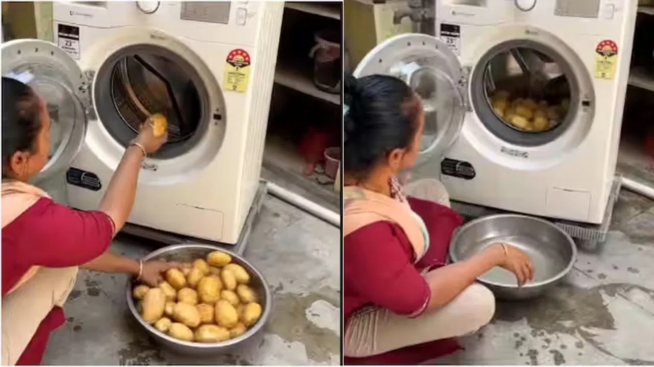 Viral Video Potato Peeling