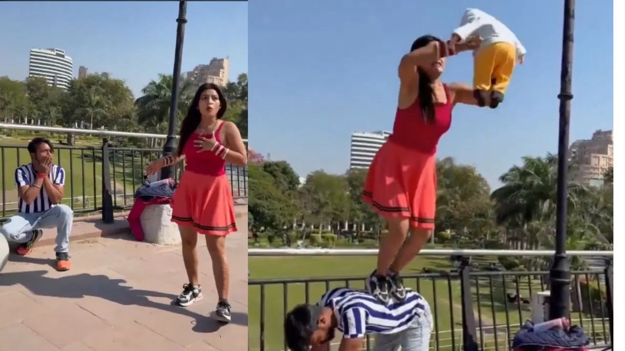 Women Shocking Stunt goes Viral