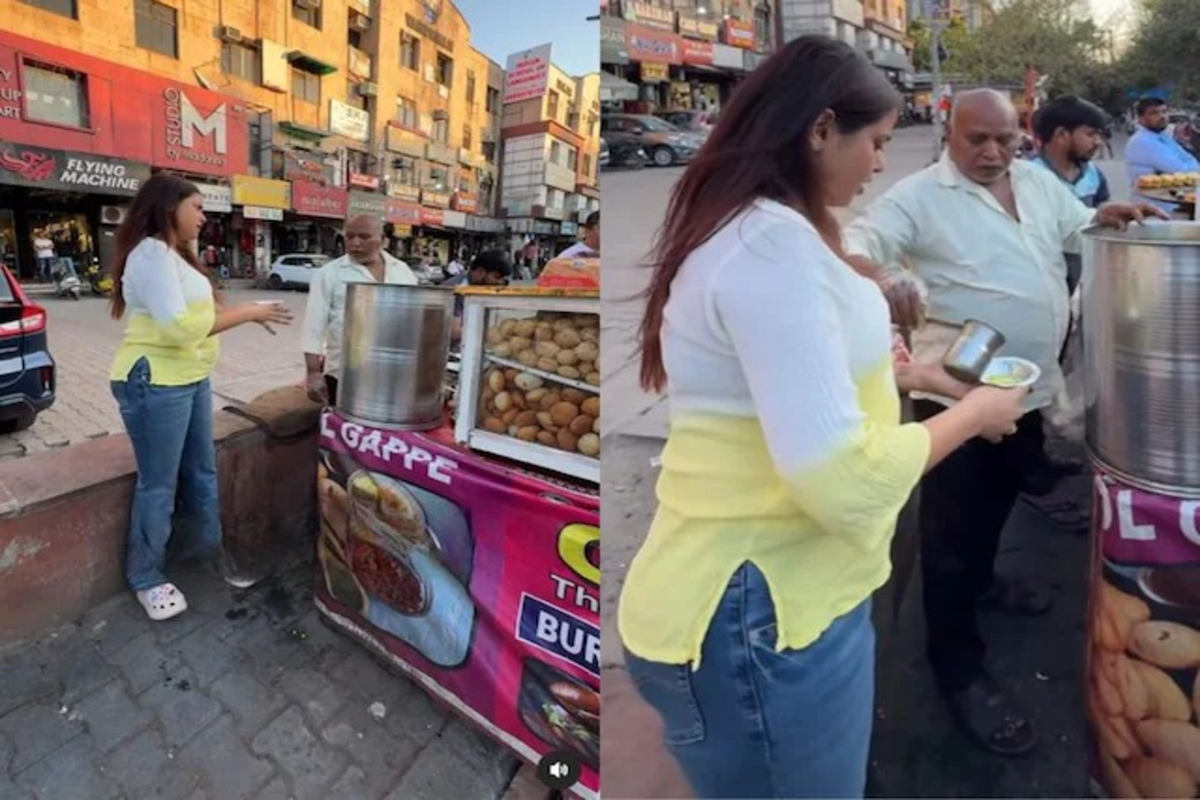 Golgappa Girl's Unlimited Water Challenge Video
