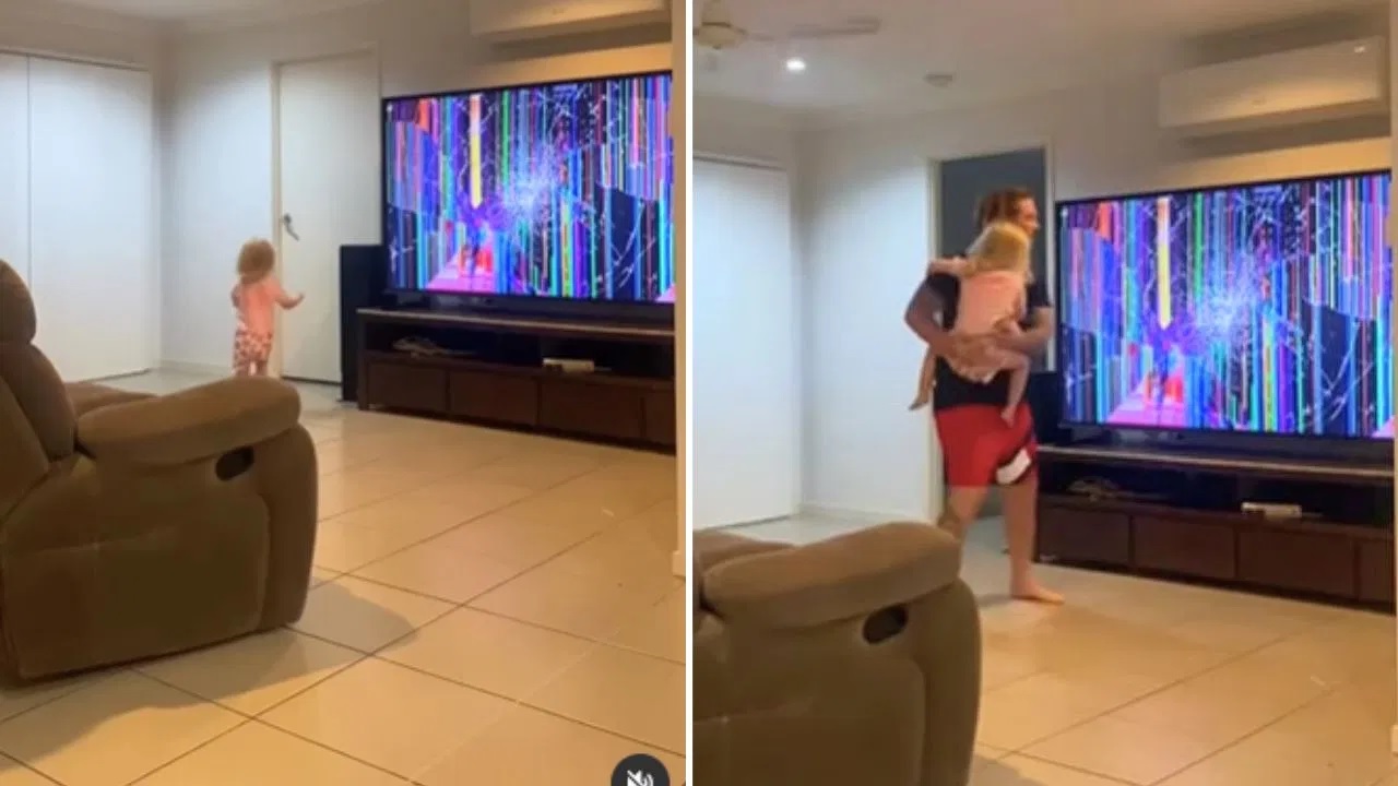 Little Girl Prank On Her Dad