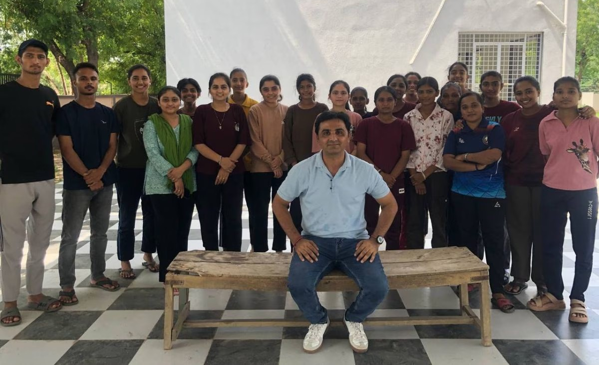 Dedicated Teacher Inspiring Students