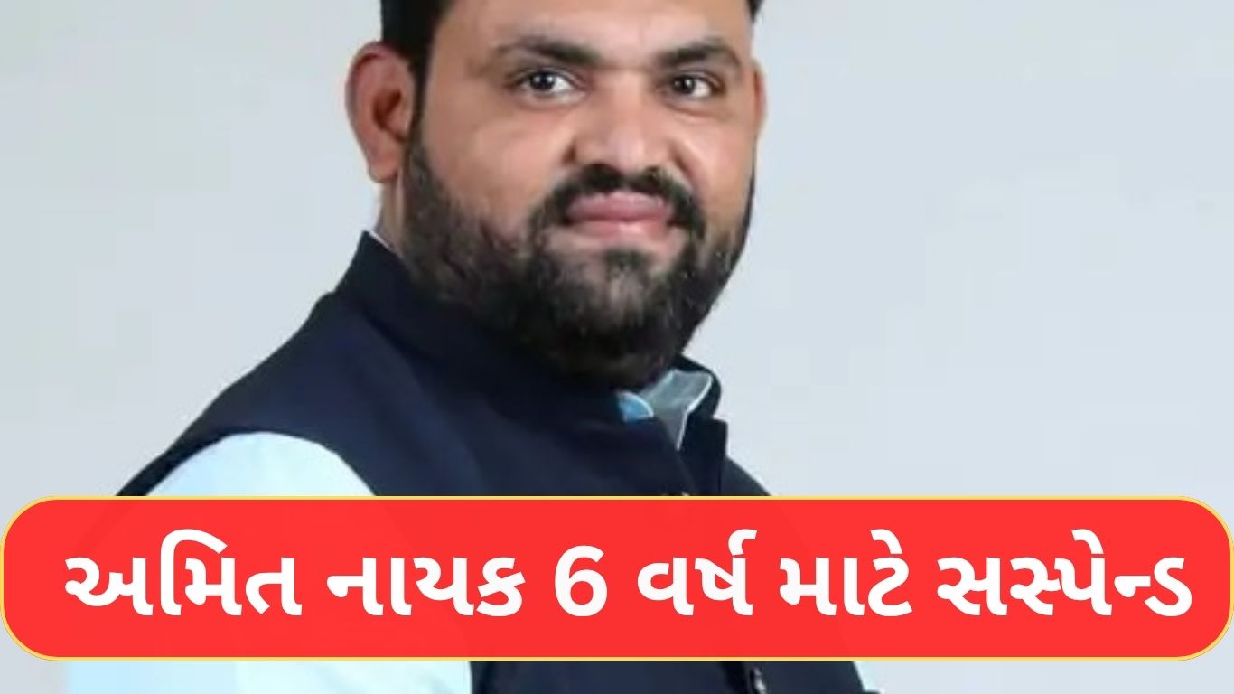 Gujarat Congress Amit Nayak Suspend