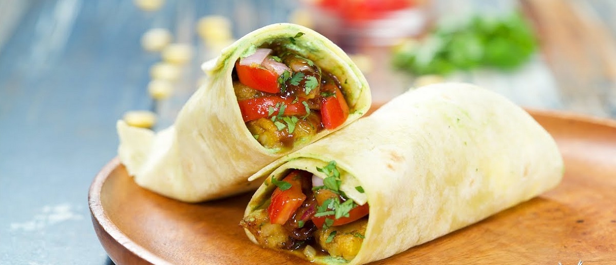 Aloo Corn Tikki Roll Recipe