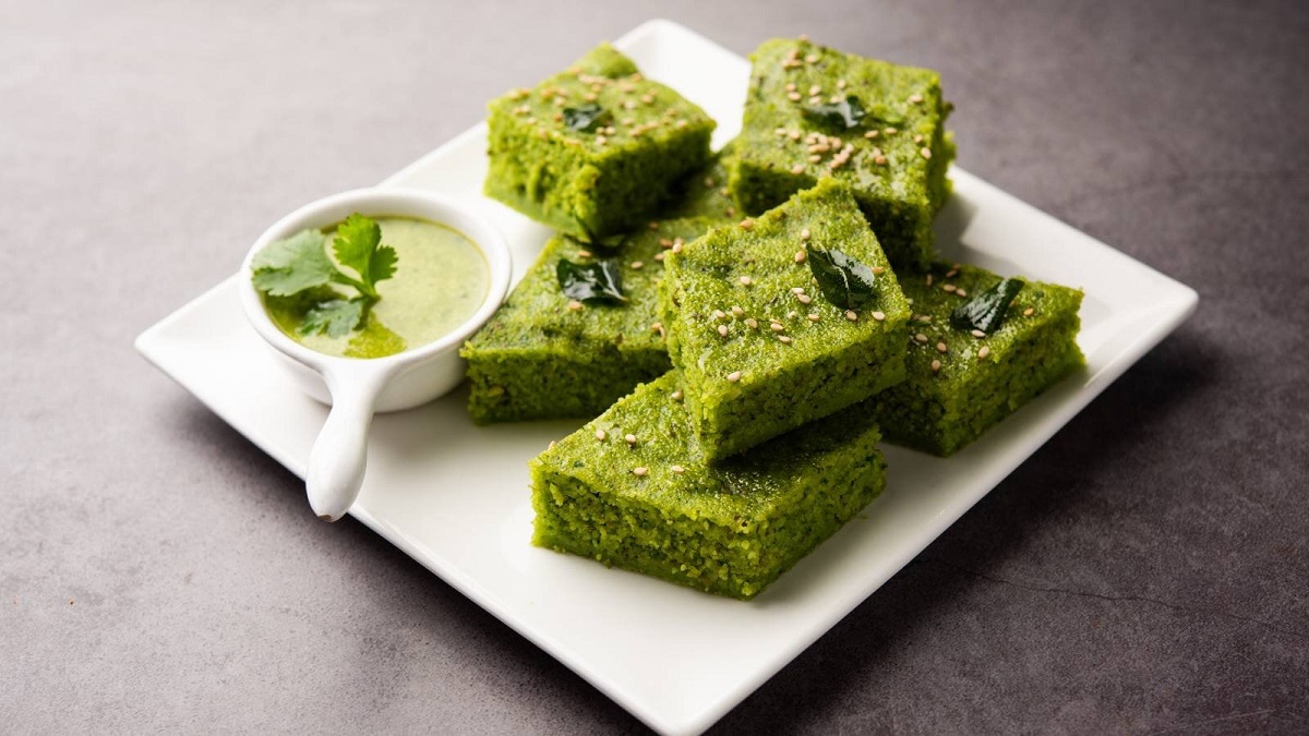 Palak Dhokla Recipe
