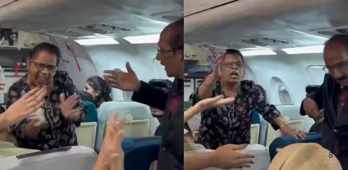 Flight Fighting Viral Video