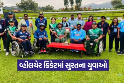 Surat wheelchair cricket players 1